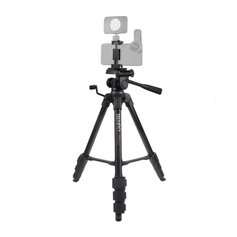 Benro T660EX+MH2N штатив c фото-видео головой и держателем для смартфона