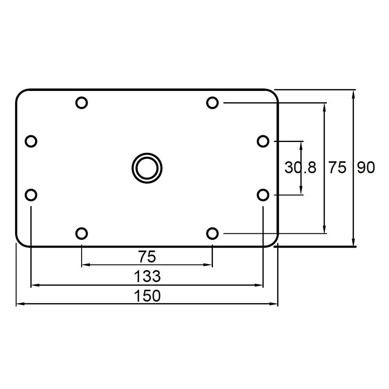 Kupo KCP-340 Baby Plate w/EZ grip finger крепёжная панель c штифтом 5/8" на шарнире