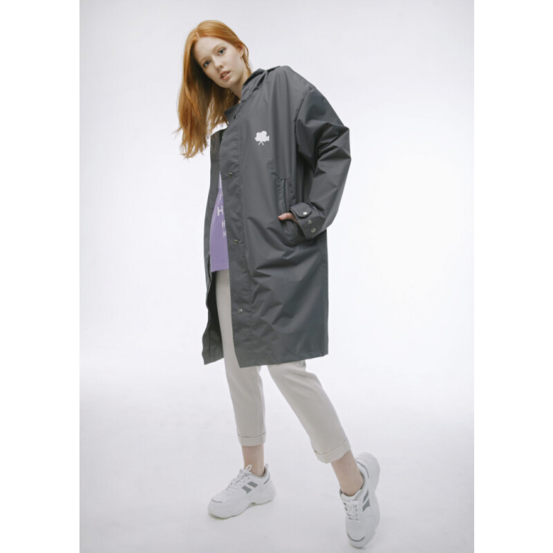 Киношмот плащ-дождевик серый L