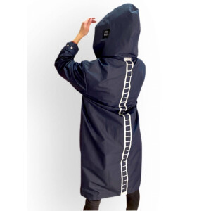 Киношмот плащ-дождевик синий M