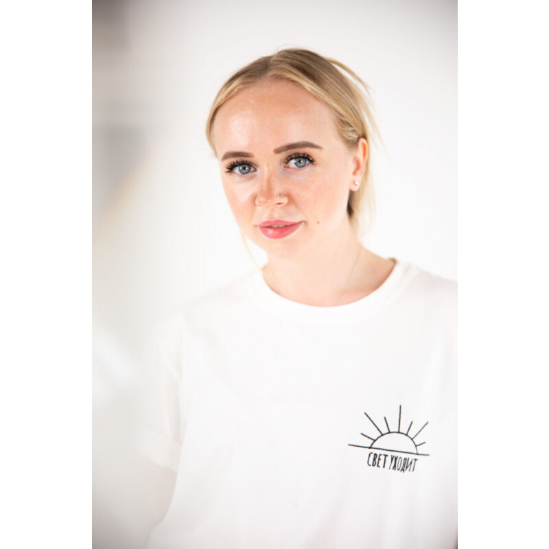 Киношмот футболка "Свет уходит" тофу L