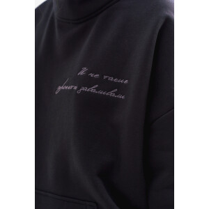 Киношмот худи &quot;Проекты&quot; черное серебро S