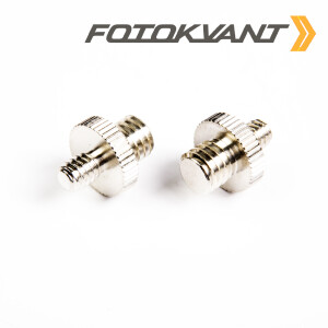 Fotokvant FLH-07-BR латунный винт-переходник с резьбой 1/4 дюйма и 3/8 дюйма