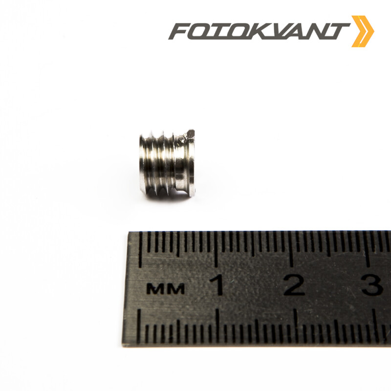 Fotokvant FLH-01-ST универсальный адаптер 1/4–3/8 дюйма из нержавейки