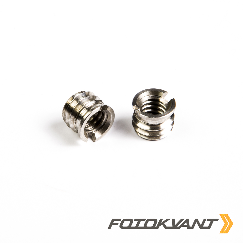 Fotokvant FLH-01-ST универсальный адаптер 1/4–3/8 дюйма из нержавейки