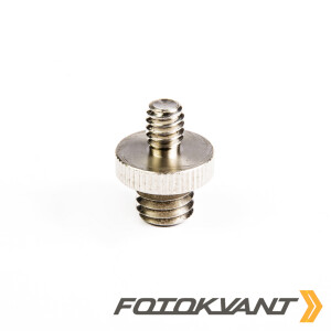 Fotokvant FLH-07-ST винт-переходник с резьбой 1/4 дюйма и 3/8 дюйма из нержавейки