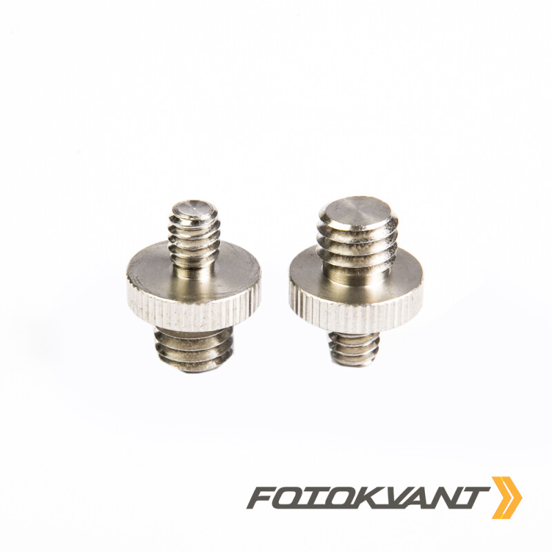 Fotokvant FLH-07-ST винт-переходник с резьбой 1/4 дюйма и 3/8 дюйма из нержавейки
