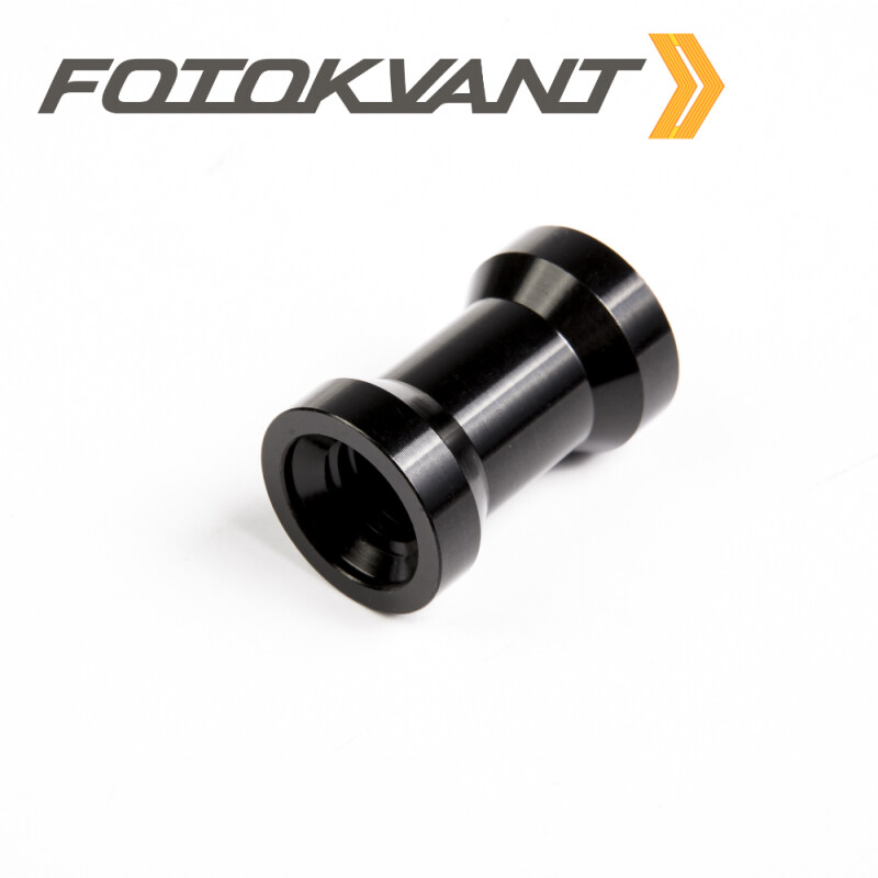Fotokvant FLH-05-ALB переходник алюминиевый 16 мм с винтовым креплением 1/4"-3/8" черный