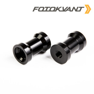Fotokvant FLH-05-ALB переходник алюминиевый 16 мм с винтовым креплением 1/4&quot;-3/8&quot; черный