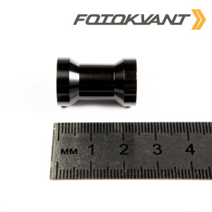 Fotokvant FLH-05-ALB переходник алюминиевый 16 мм с винтовым креплением 1/4&quot;-3/8&quot; черный