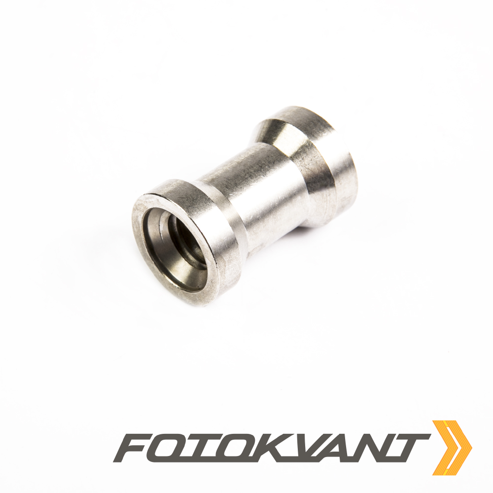 Fotokvant FLH-05-ST переходник из нержавейки 16 мм с винтовым креплением 1/4"-3/8" Fotokvant FLH-05-ST переходник из нержавейки 16 мм с винтовым креплением 1/4"-3/8"