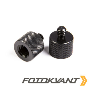 Fotokvant FLH-50-ALB адаптер-переходник алюминиевый с 3/8" на 1/4" черный