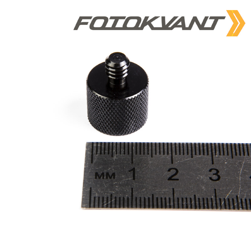 Fotokvant FLH-50-ALB адаптер-переходник алюминиевый с 3/8" на 1/4" черный