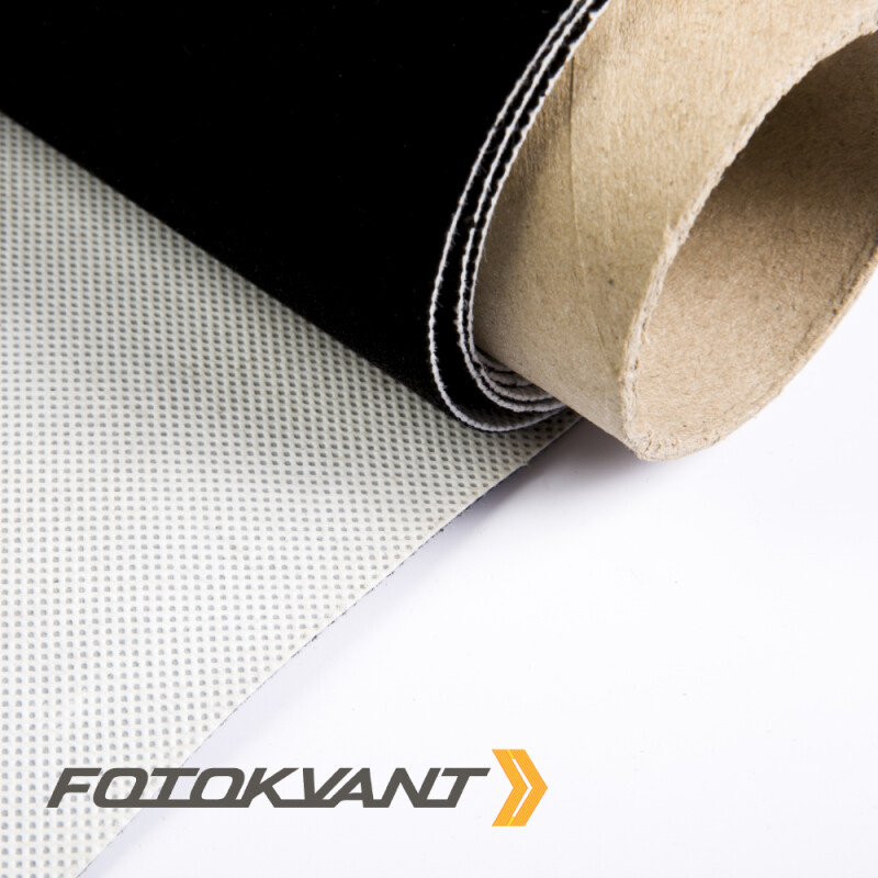 Fotokvant BV-1430 Black черный бархатный студийный фон на ПВХ основе 1,46х2,94 м