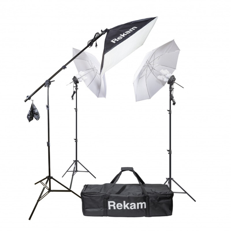 Rekam CL4-615-SB UM Boom Kit комплект флуоресцентных осветителей с софтбоксами и зонтами
