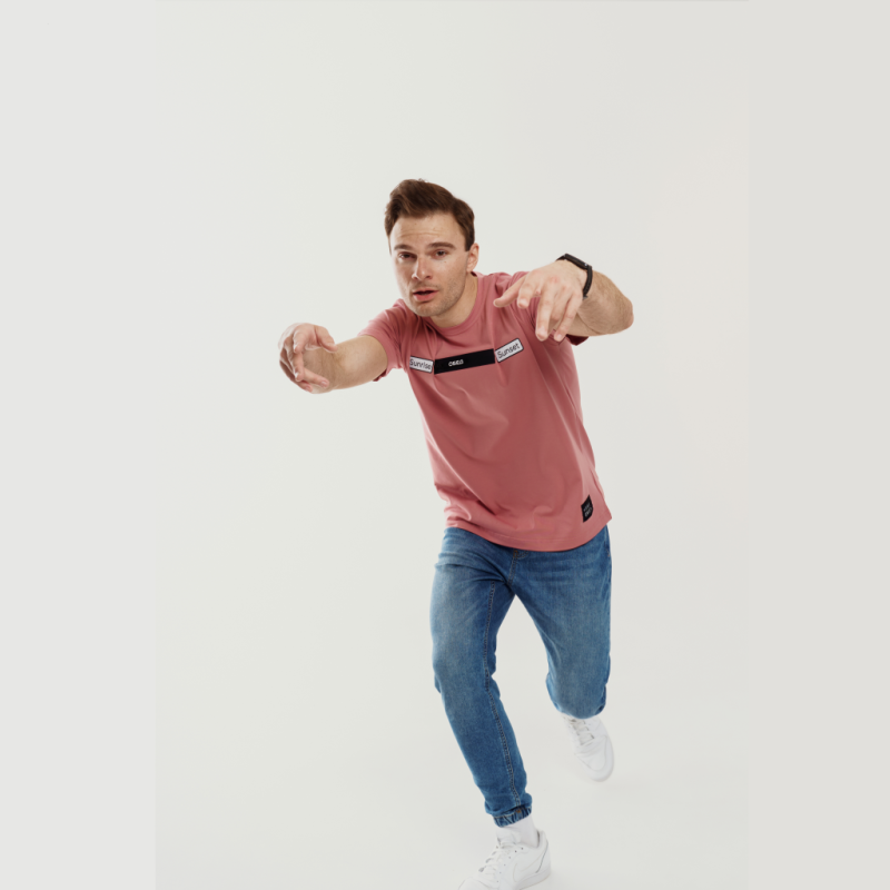 Киношмот футболка "Обед" цвет розовый размер XL