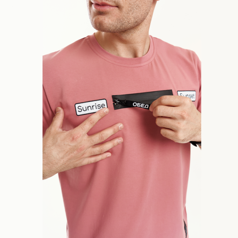 Киношмот футболка "Обед" цвет розовый размер XL