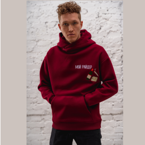 Киношмот худи &quot;Мой райдер (баксы)&quot; цвет бордо размер XL