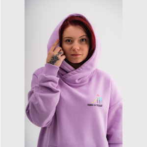 Киношмот худи &quot;Тишина на площадке&quot; цвет лаванда размер L