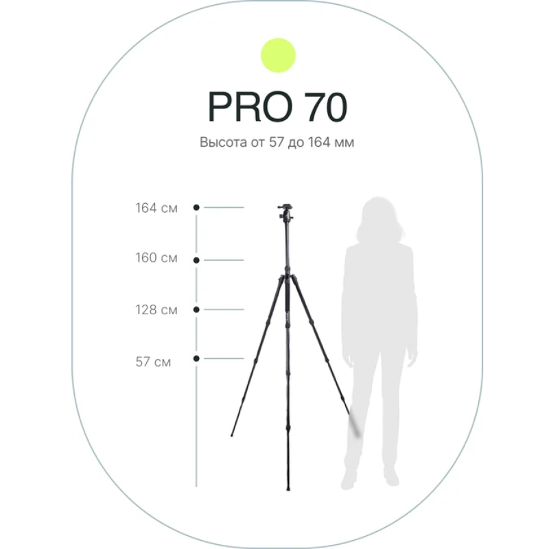 Raylab Pro 70 штатив алюминиевый сплав с головой