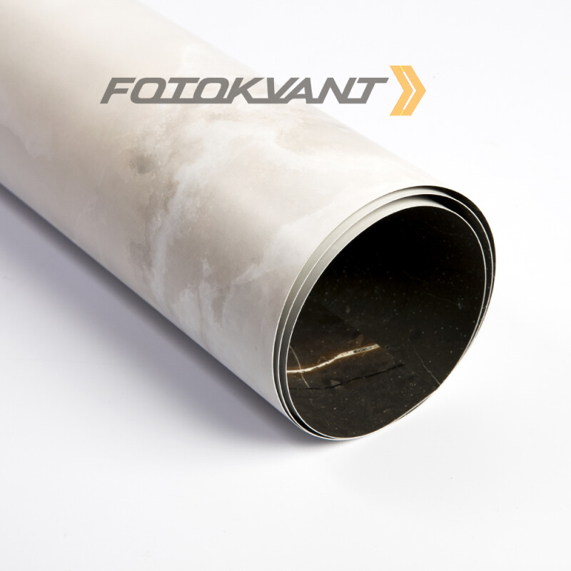 Fotokvant BPH-5070 фон бумажный двухсторонний под текстуру мрамора тёмный/светлый 50х70см