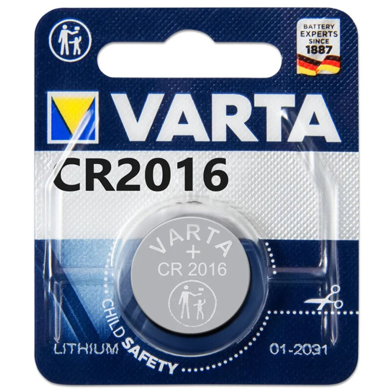 Varta CR2016 3V батарейка круглая литиевая