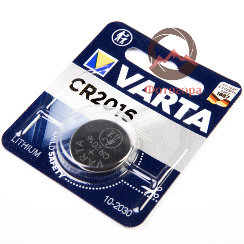 Varta CR2016 3V батарейка круглая литиевая
