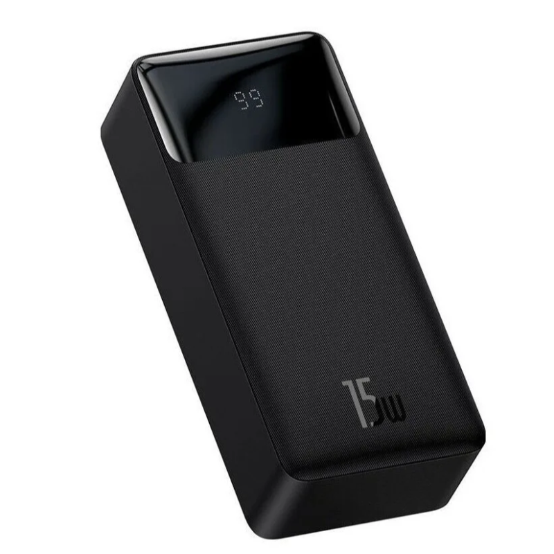 Baseus Bipow Digital Display Power bank 15W Black PPDML-K01 аккумулятор черный 30000mAh