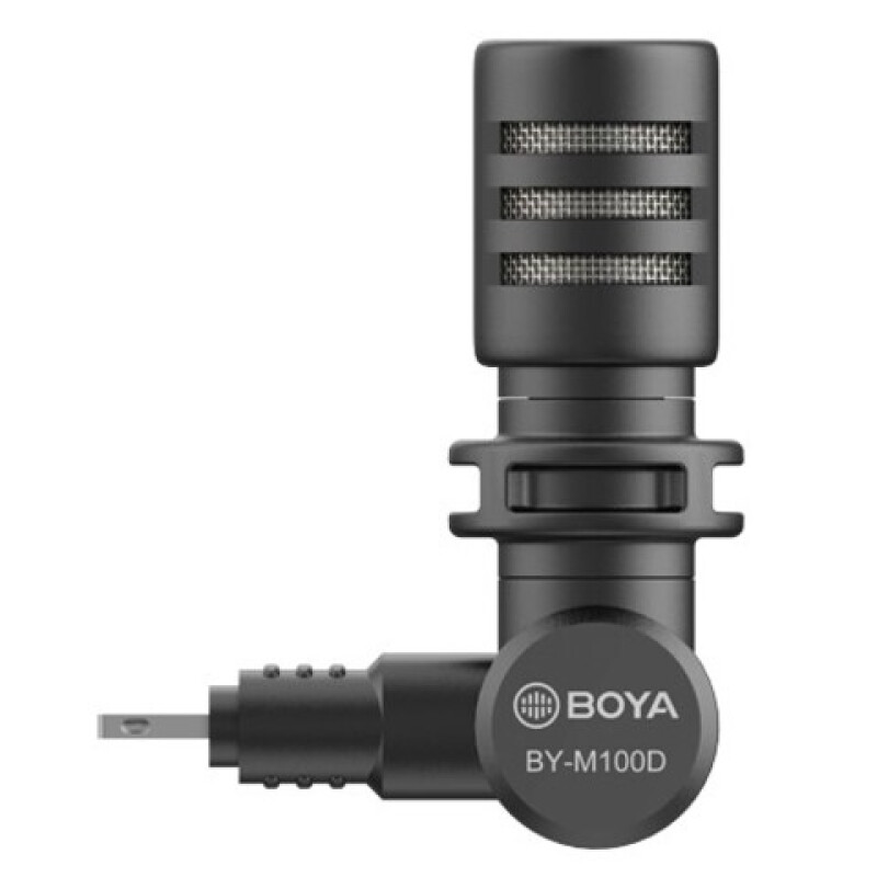 Boya BY-M100D конденсаторный микрофон с поворотной головой на 180°