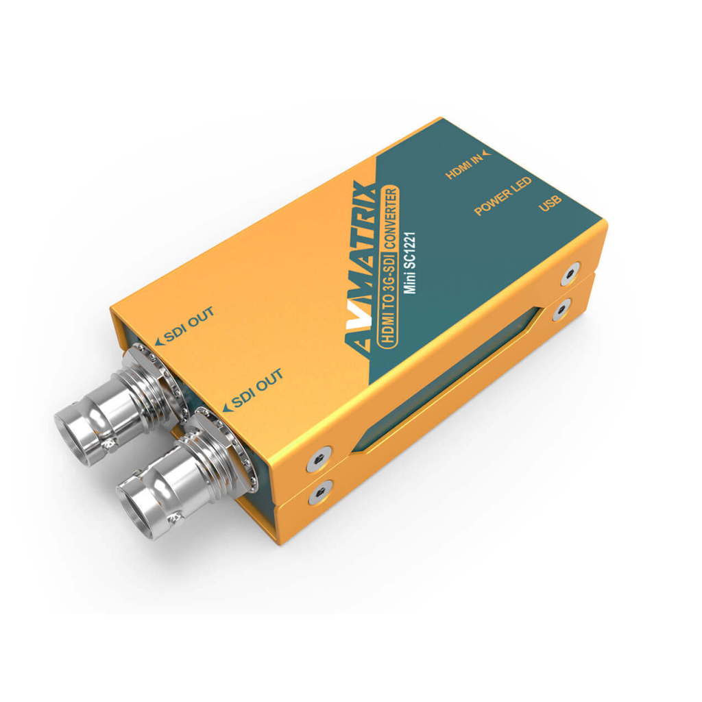AVMATRIX Mini SC1221 конвертер преобразования HDMI в 3G-SDI AVMATRIX Mini SC1221 конвертер преобразования HDMI в 3G-SDI