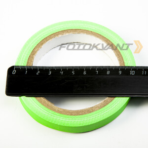 Fotokvant GP-1510 Green gaffer tape студийный тейп зеленый 15 мм х 10 м