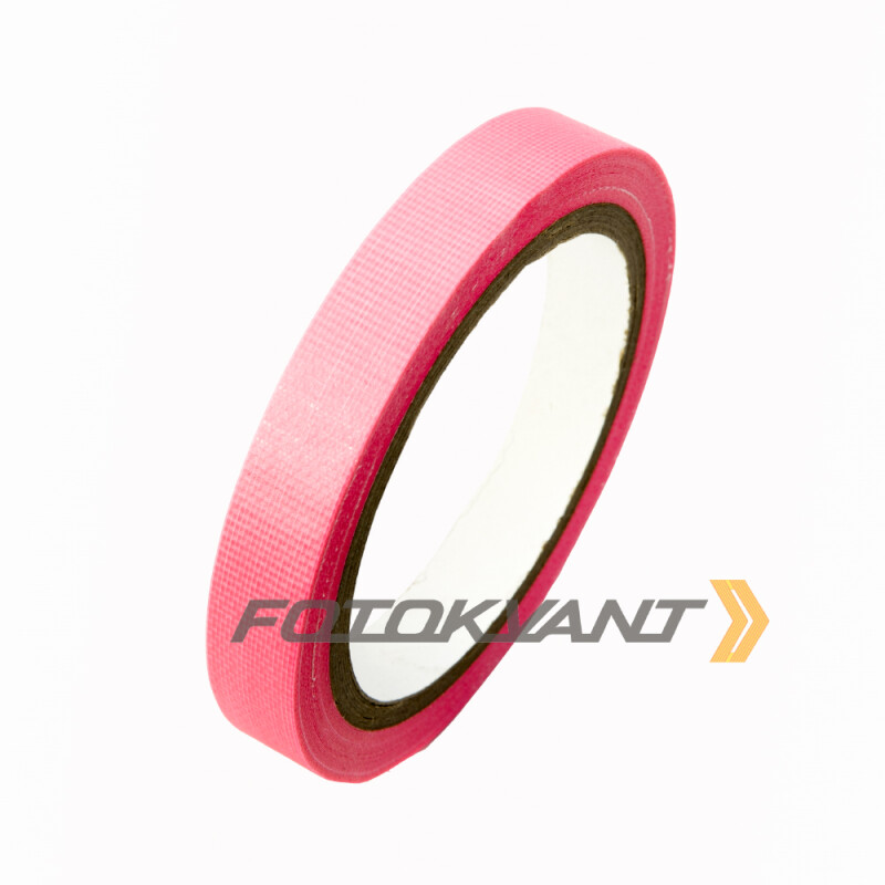 Fotokvant GP-1510 Pink gaffer tape студийный тейп розовый 15 мм х 10 м