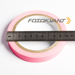 Fotokvant GP-1510 Pink gaffer tape студийный тейп розовый 15 мм х 10 м