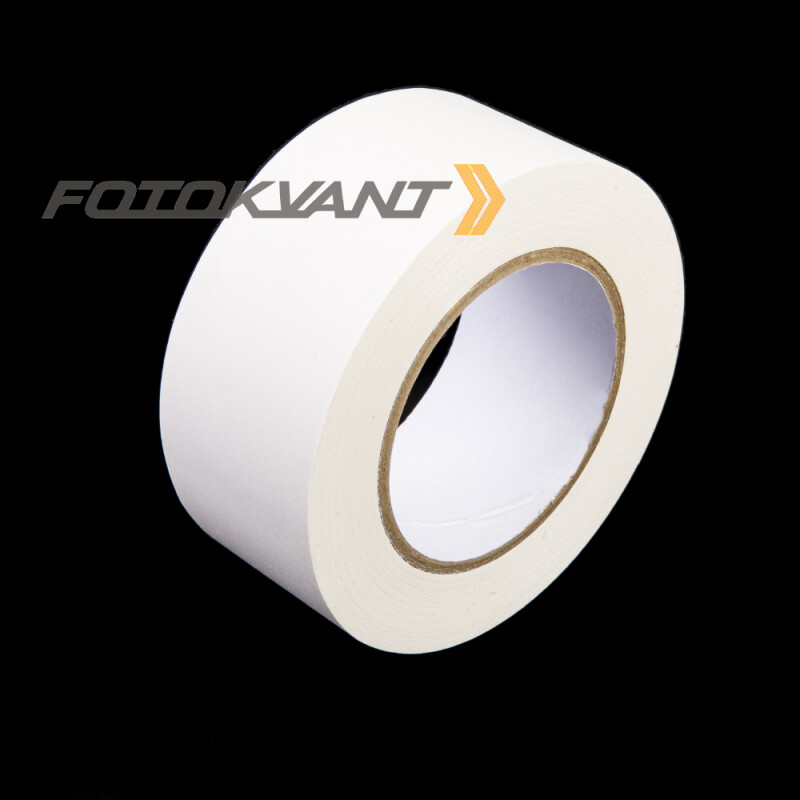 Fotokvant GP-5050 White gaffer tape студийный тейп белый 50 мм х 50 м