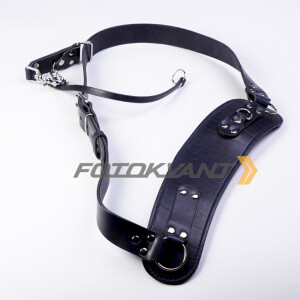 Fotokvant STL-11 ремень кожаный для одной камеры синий