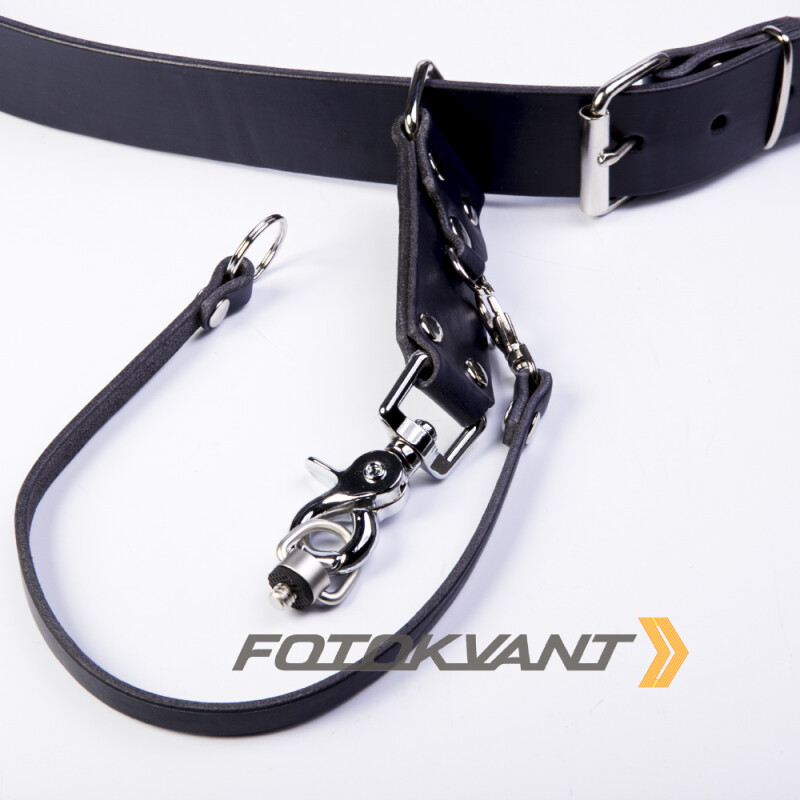 Fotokvant STL-11 ремень кожаный для одной камеры синий