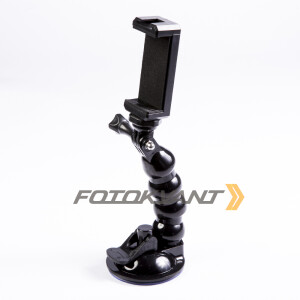 Fotokvant TM-13 гибкий мини-штатив с присоской для смартфона и экшнкамеры
