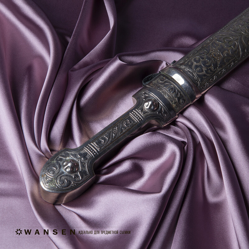 Wansen BS-1014-841361 Bean Paste Powder шелковый фон 1×1.4 м пастельно-фиолетовый