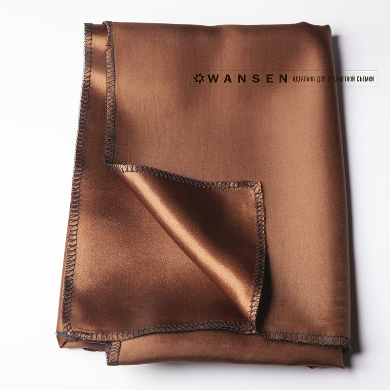 Wansen BS-0710-841332 Brown шелковый фон 70×100 см кофейный