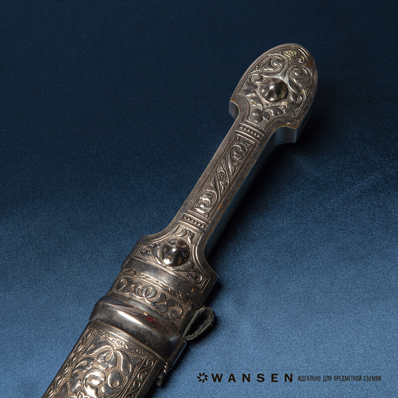 Wansen BS-0710-841358 Dark Blue шелковый фон 70×100 см королевский синий