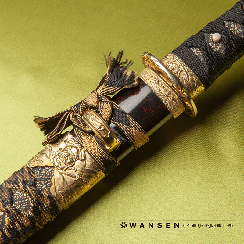 Wansen BS-0710-841321 Green шелковый фон 70×100 см зеленое яблоко