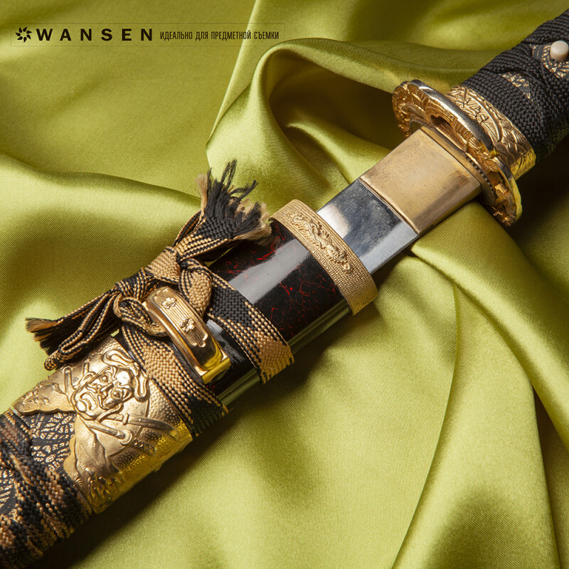 Wansen BS-0710-841321 Green шелковый фон 70×100 см зеленое яблоко