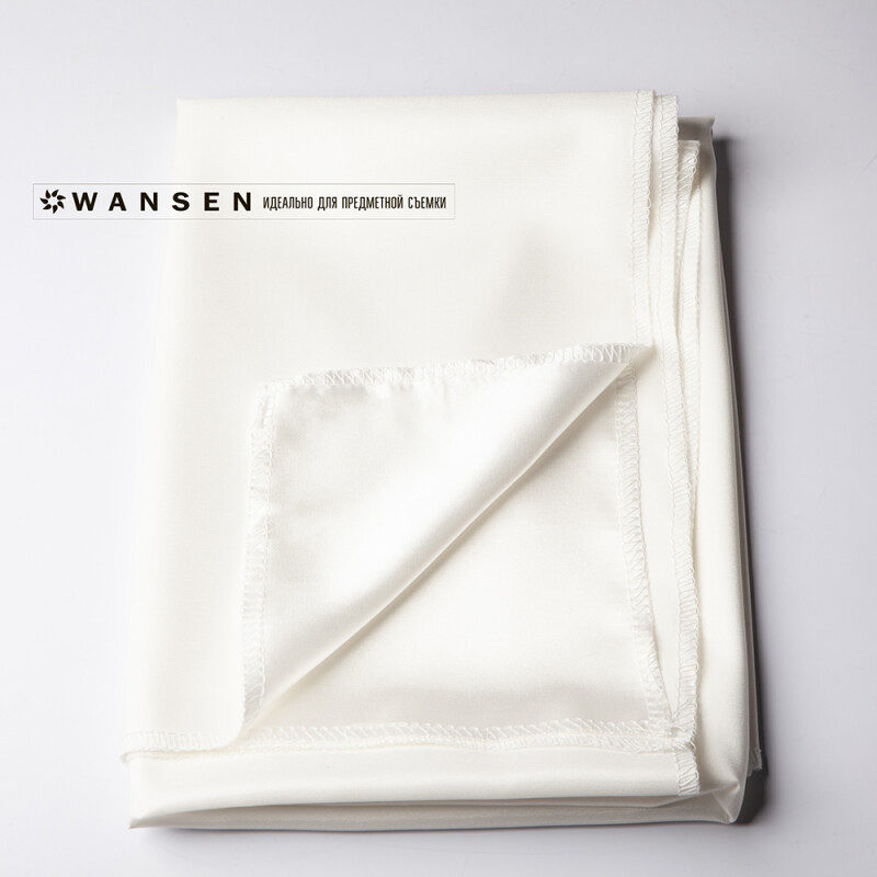 Wansen BS-1014-841327 Milky White шелковый фон 1×1.4 м жемчужный