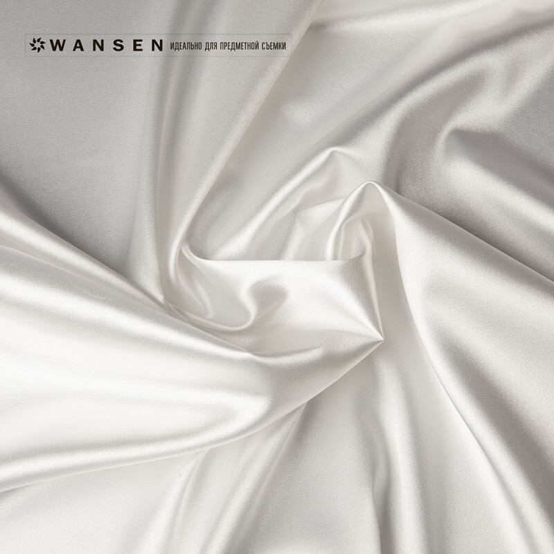 Wansen BS-0710-841341 Milky White шелковый фон 70×100 см жемчужный