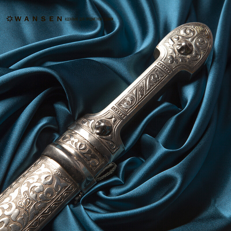 Wansen BS-1014-841345 Peacock Blue шелковый фон 1×1.4 м цвет морской волны