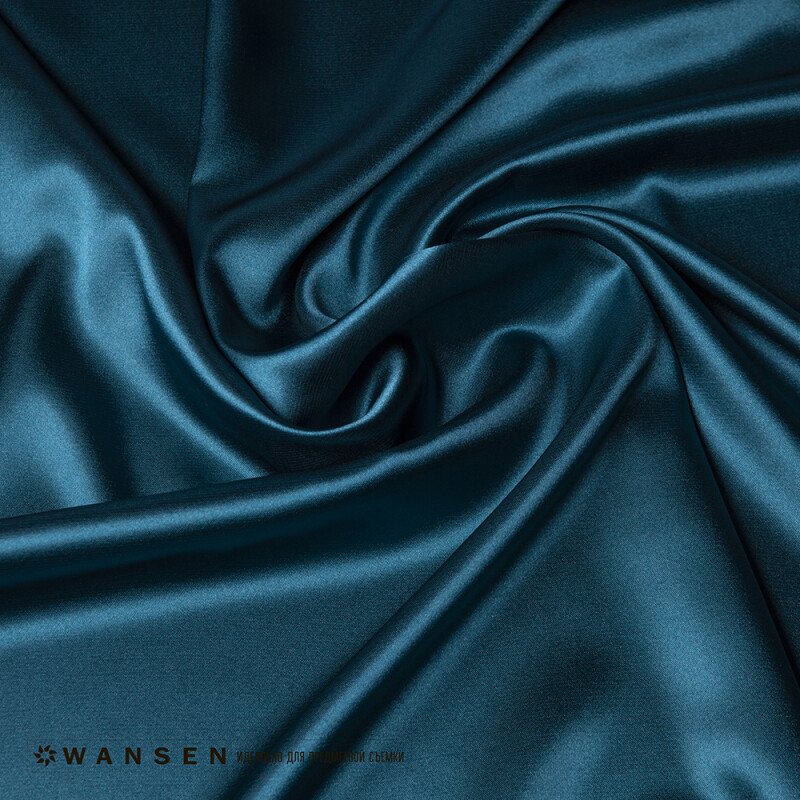 Wansen BS-0710-841328 Peacock Blue шелковый фон 70×100 см цвет морской волны