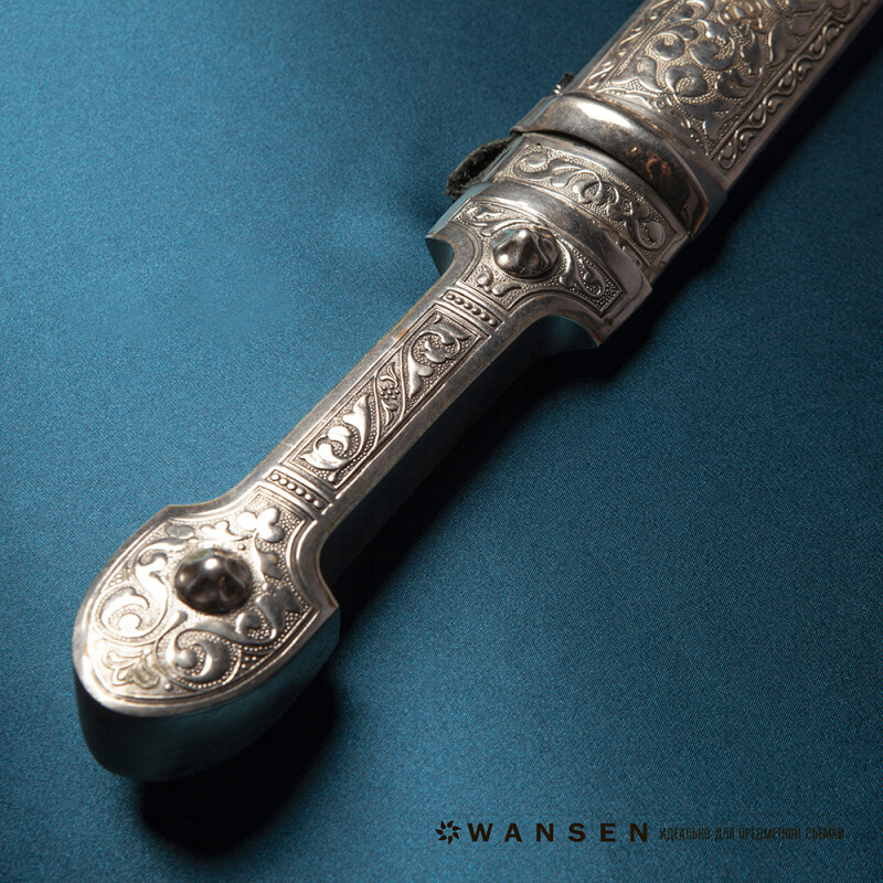 Wansen BS-0710-841328 Peacock Blue шелковый фон 70×100 см цвет морской волны