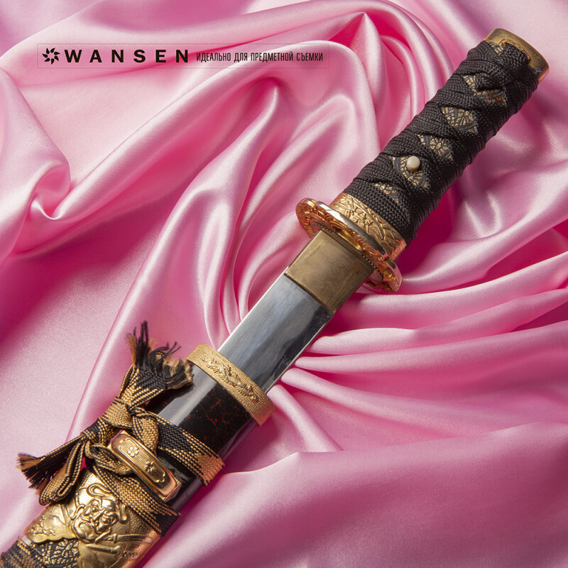 Wansen BS-1014-841331 Pink шелковый фон 1×1.4 м барби