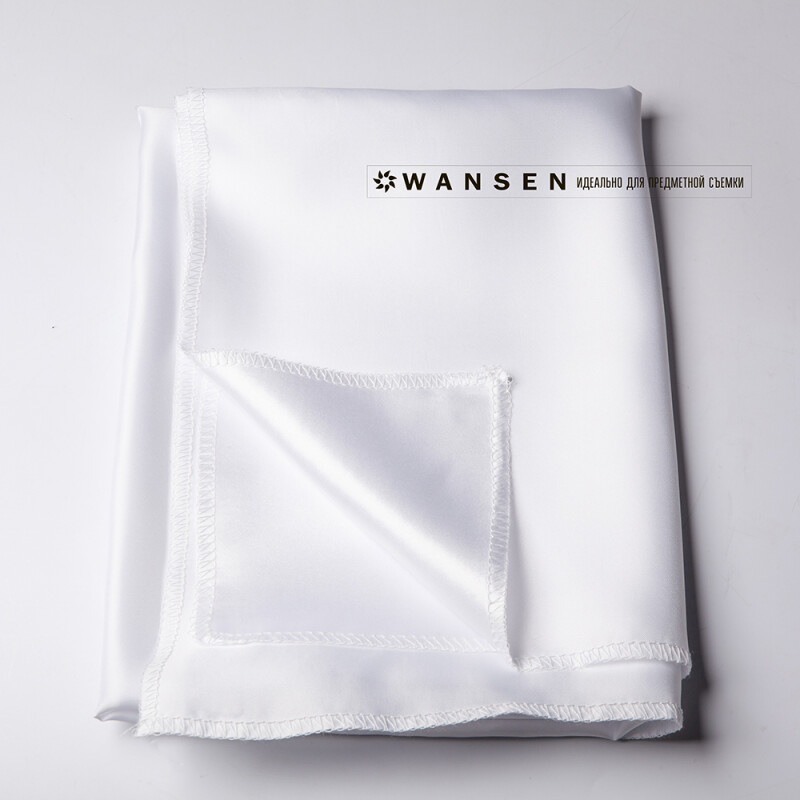 Wansen BS-0710-841347 Pure White шелковый фон 70×100 см серебристо-белый