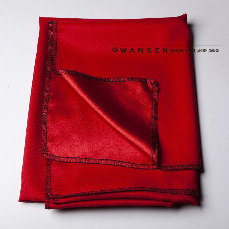 Wansen BS-0710-841326 Ruby ​​Red шелковый фон 70×100 см кумачовый
